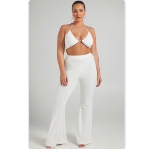 SHOWPO Kahlia 2 Piece Disco Set in White - NWT